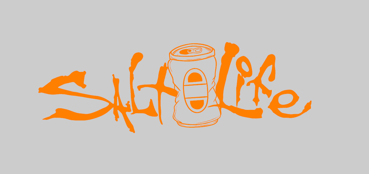 Salt Life Signature BEER CAN SODA Decal PICK SIZE / COLOR Vinyl Decal – Sticker