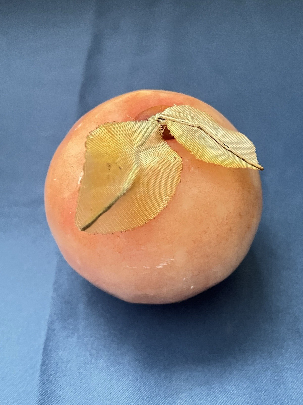 Vintage Alabaster Fruit Marble Stone Decorative Set of 7 Papaya Apple Lime Pear