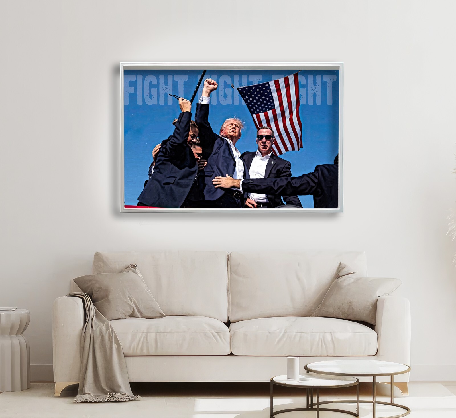 Donald Trump Pennsylvania Rally Fight Fight Fight 24×36, 11×17 Poster