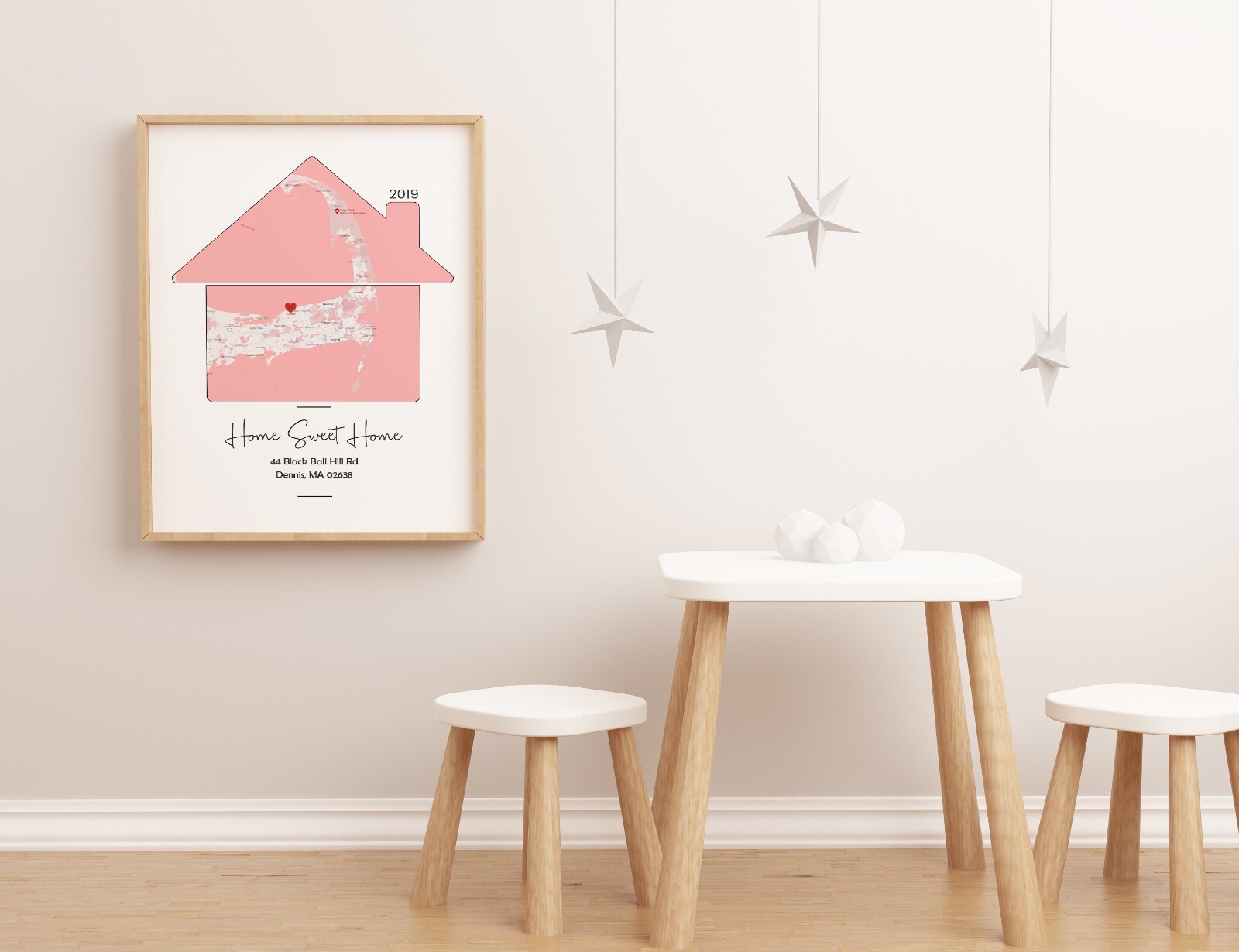 First Time Home Buyer Personalized Housewarming Gift First Home Gift Map