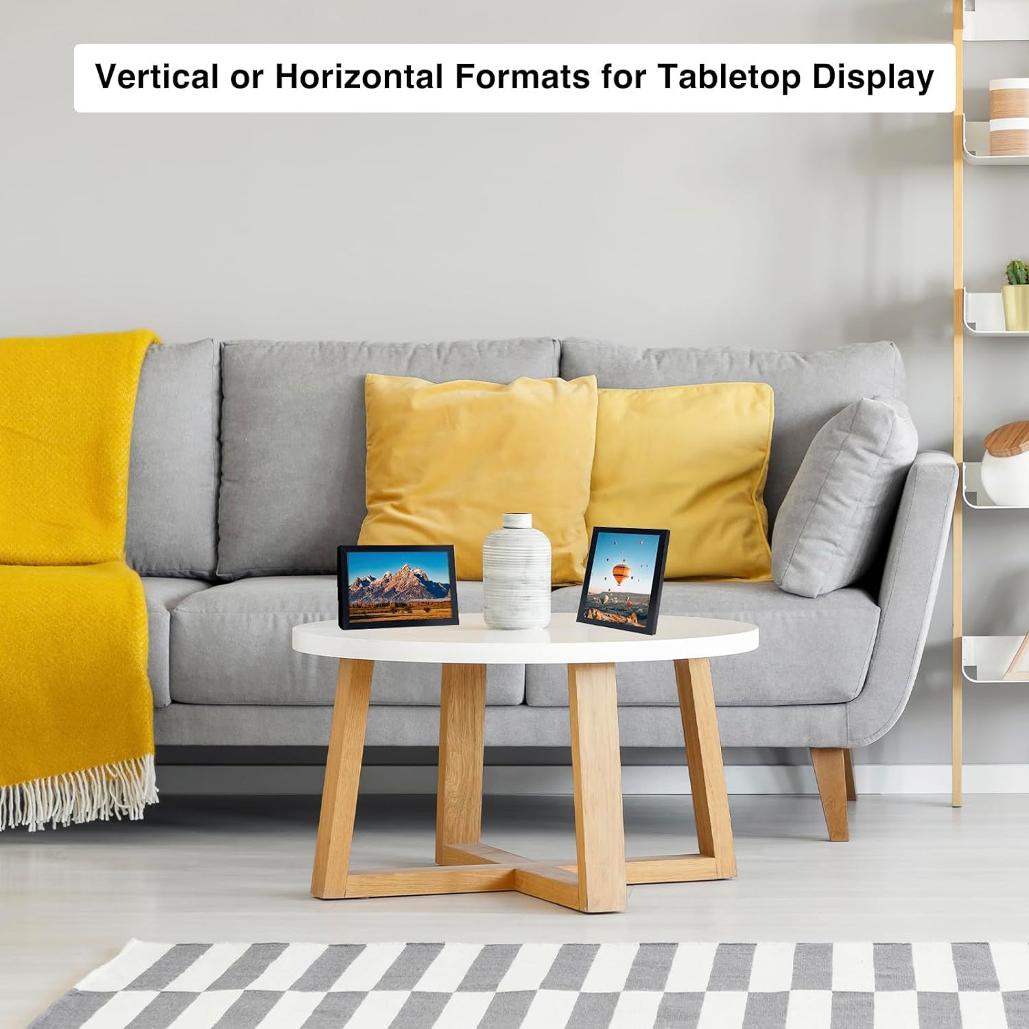 9X12 Picture Frame Black for Wall Hanging, Wall Mounting Horizontally or Vertica