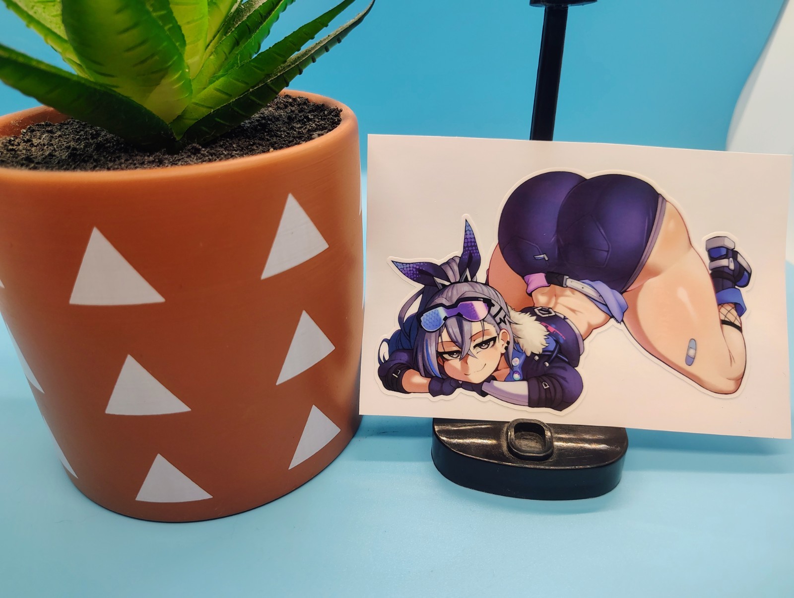 (4.5 Inches) Honkai Star Rail – Silver Wolf (Thicc) Water-Resistant Sticker