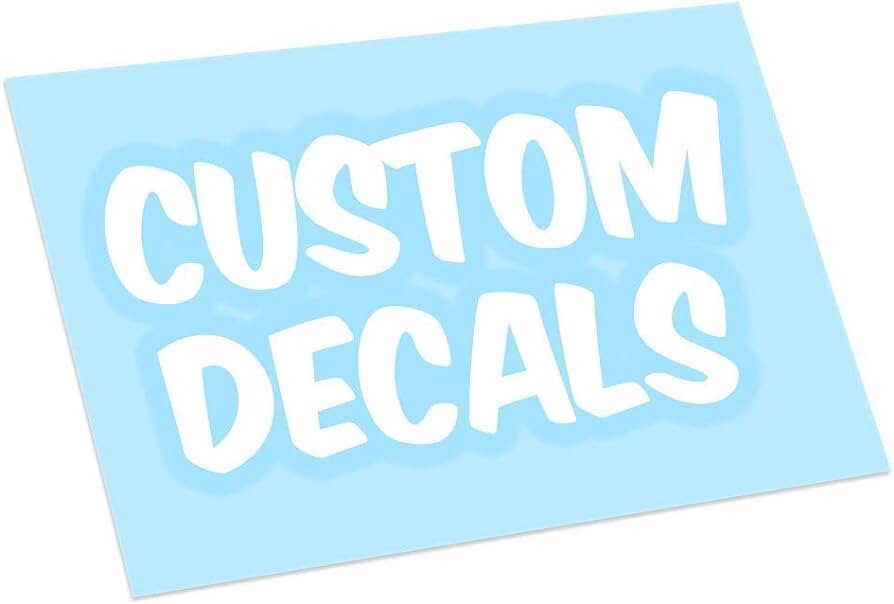 Custom Decal Sticker Vinyl Lettering Personalized Text, Window Wall Car Truck