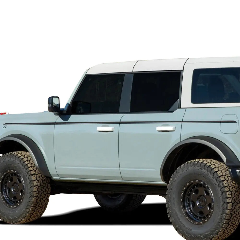 Aftermarket Upper Door Side Line Stripe Decal for Ford Bronco 2/4-Door (2021–202