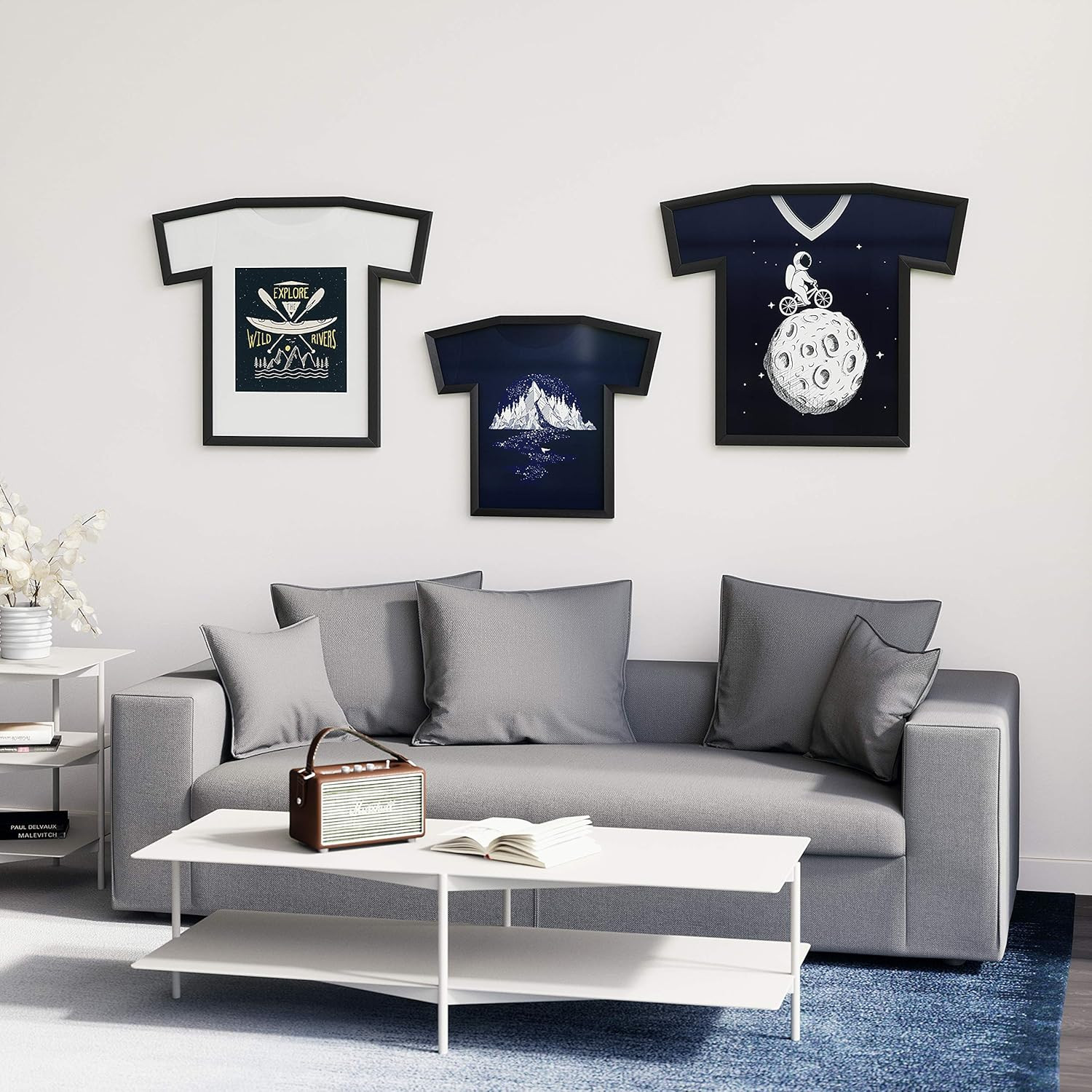 Stylish Black Display Case for Adult T-Shirts (Small to Large) – Medium Size