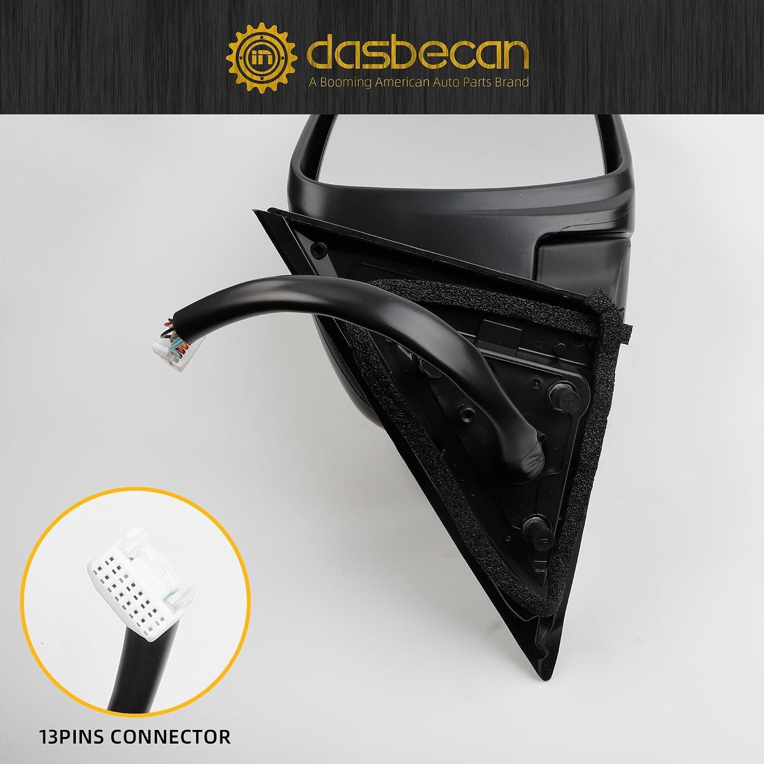 Passenger Right Side Mirror with Camera Compatible with 2014-2020 Nissan Rogue(N