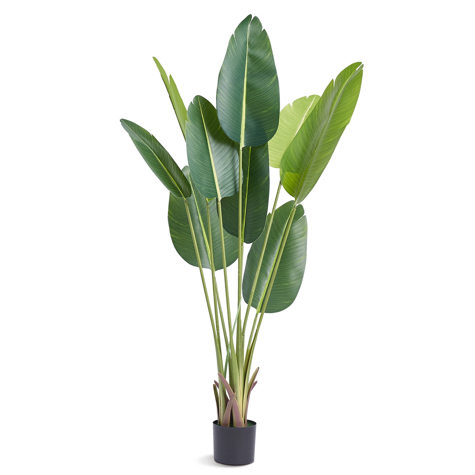 VEVOR 5 FT Artificial Birds Of Paradise Tree Green Faux Lifelike Fake Plant