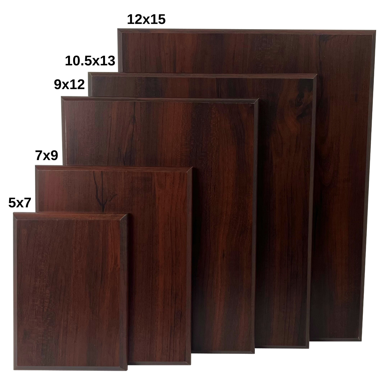 Cherry Finish Blank Award Plaque, DIY Blank Sign 5×7, 7×9, 9×12, 12×15 inch
