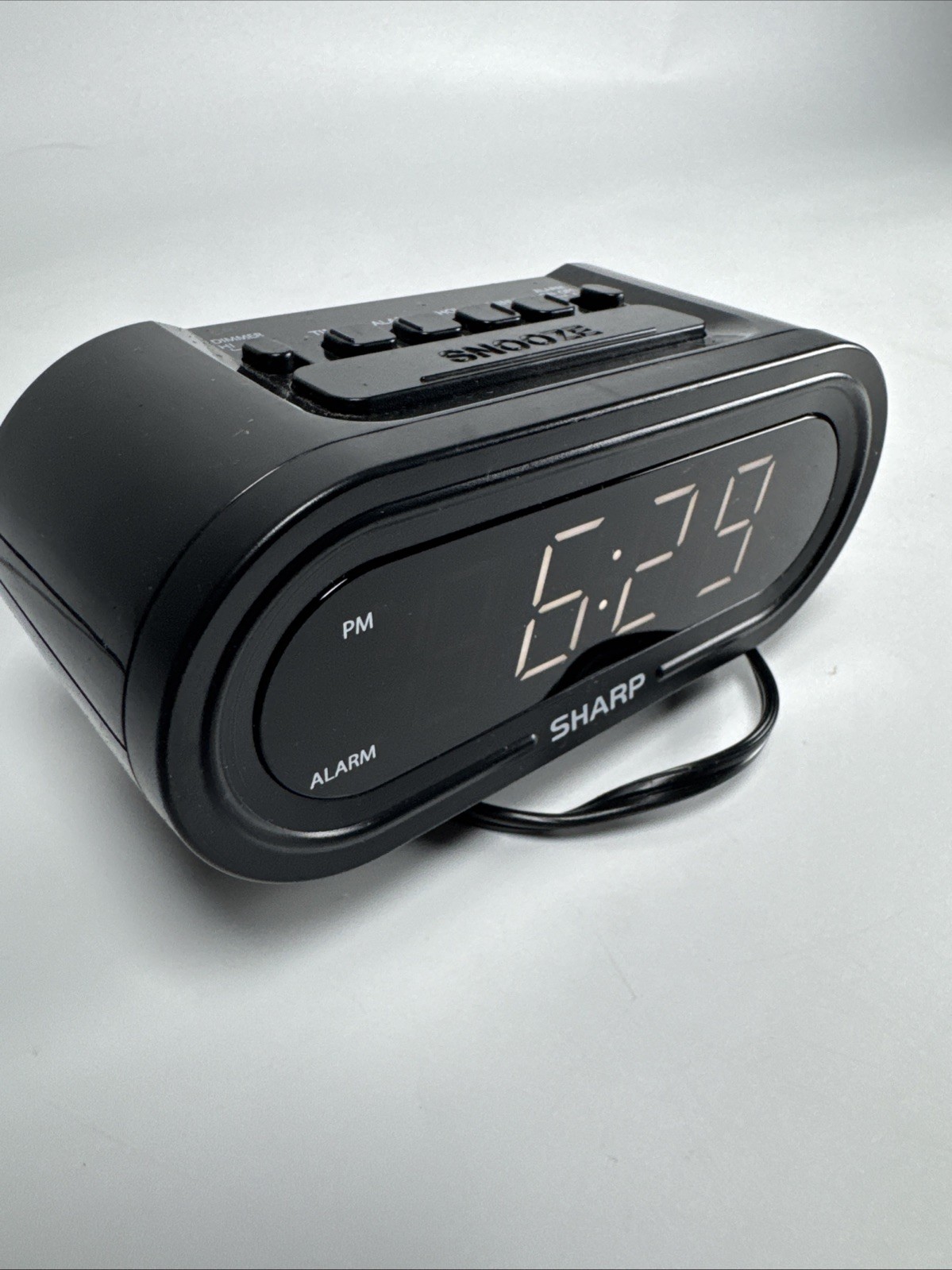 Sharp SPC476 AccuSet Alarm Clock with Display Dimmer – 5.5×2.5in