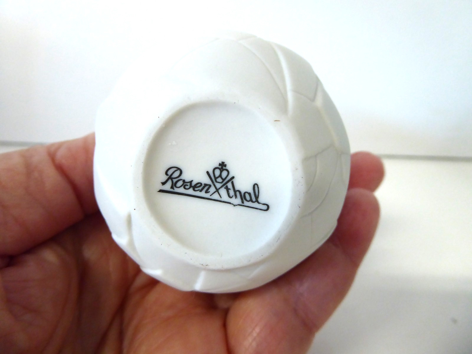 Rosenthal Vase Of Phases Miniature Porcelain White Satin 4 inches