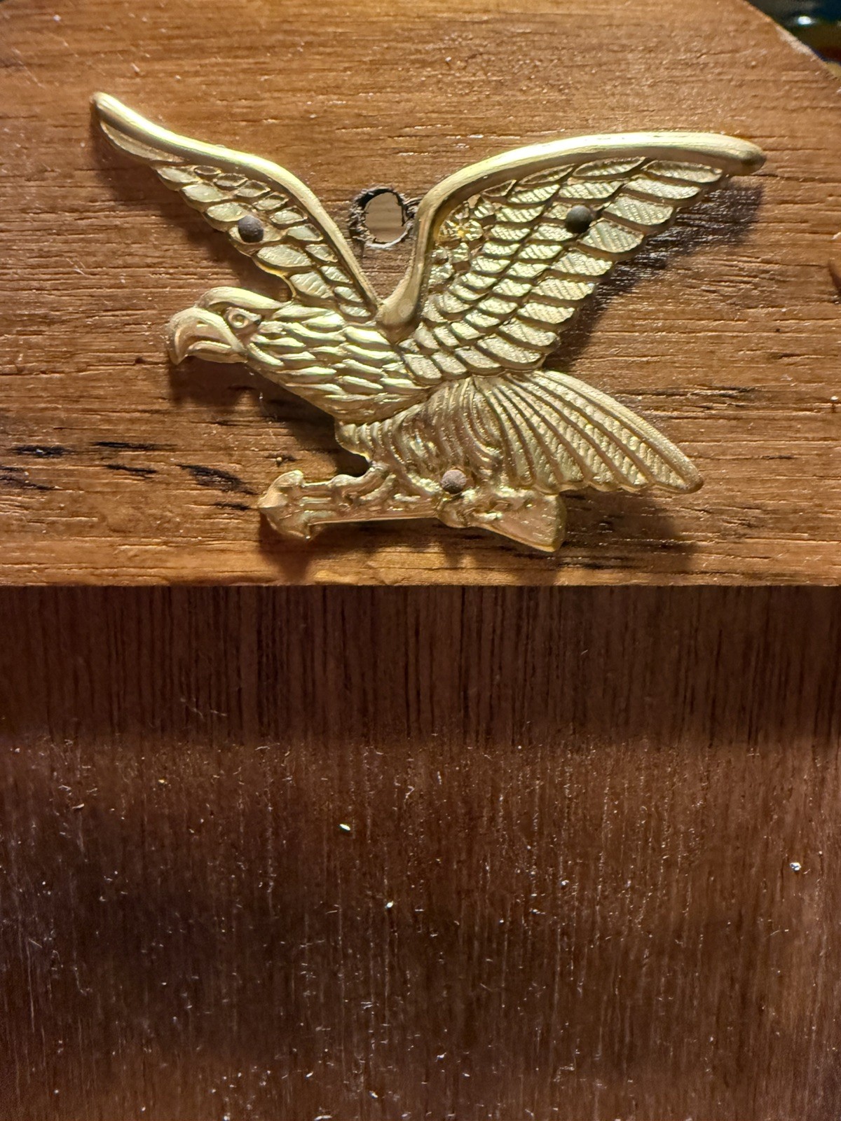 Vintage Eagle Wood Mail Organizer Key Holder Wall Rack