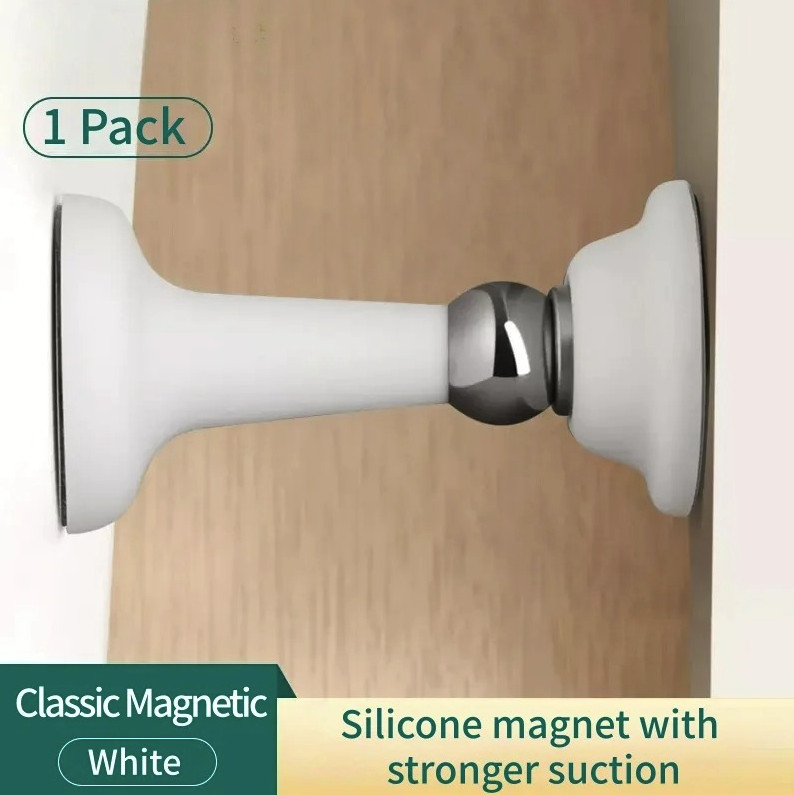 1pc No-Drill Silicone Door Stopper Strong Suction Wall Protector Stop – NEW