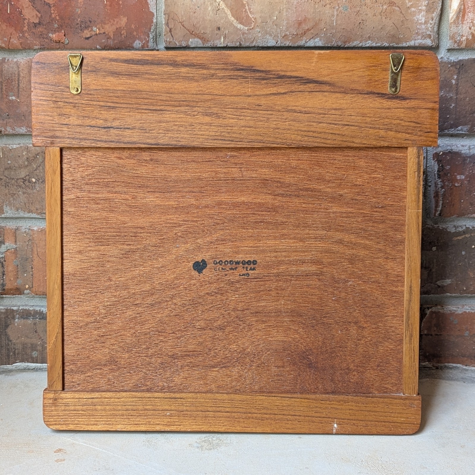 Vintage Goodwood Teak MCM Wall Mail Organizer Key Letter Holder Rack Danish