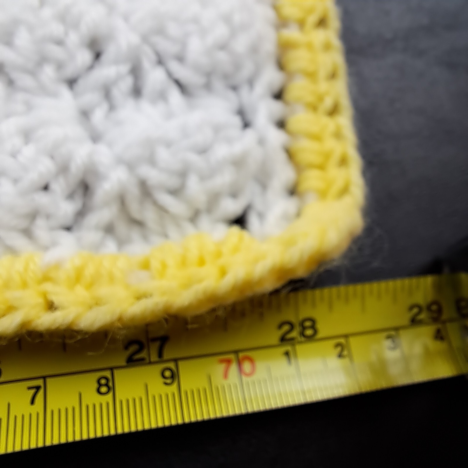 New Handmade Crochet Baby Blanket Afghan Multi Color Unisex Aprox 28.5″x32″