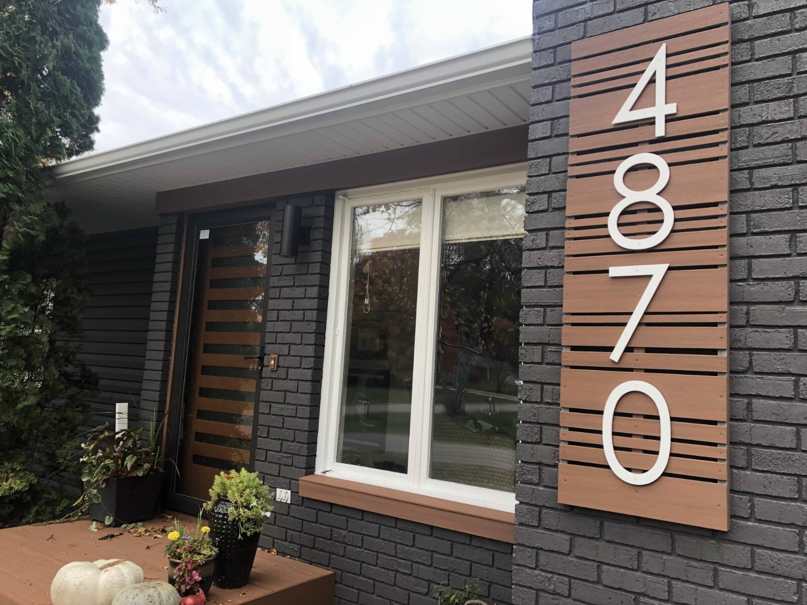 12 inch Modern House Address Numbers Letters, color choices