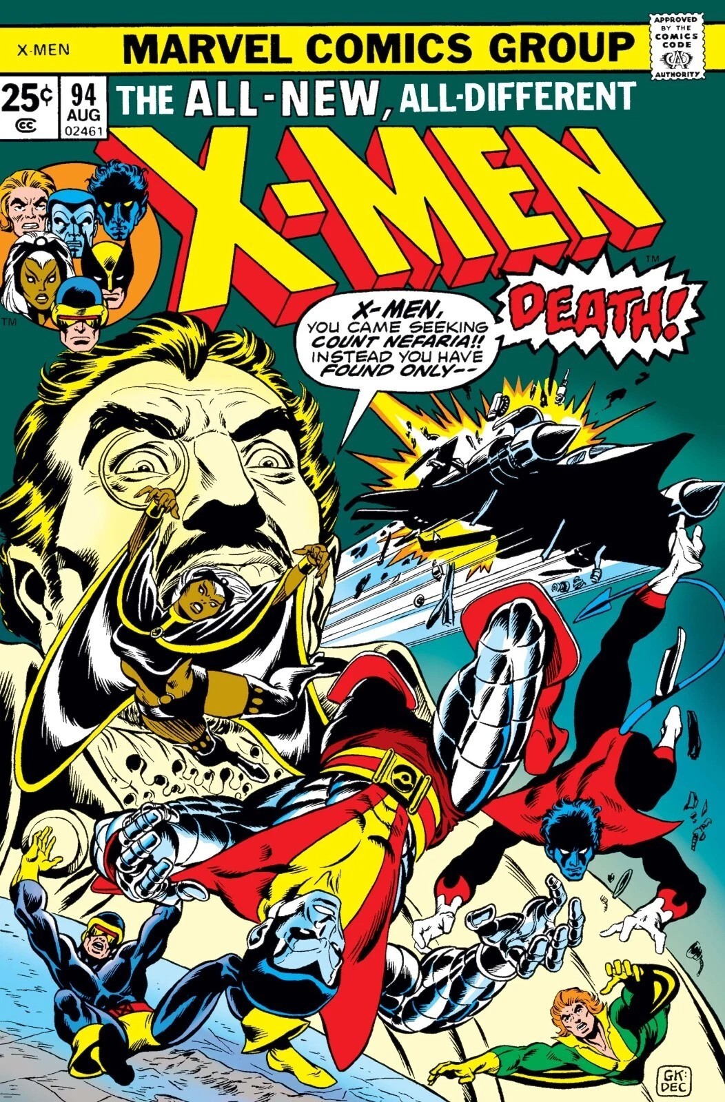 UNCANNY X-MEN #94 COMIC BOOK COVER Poster print 11″x17″ home decor