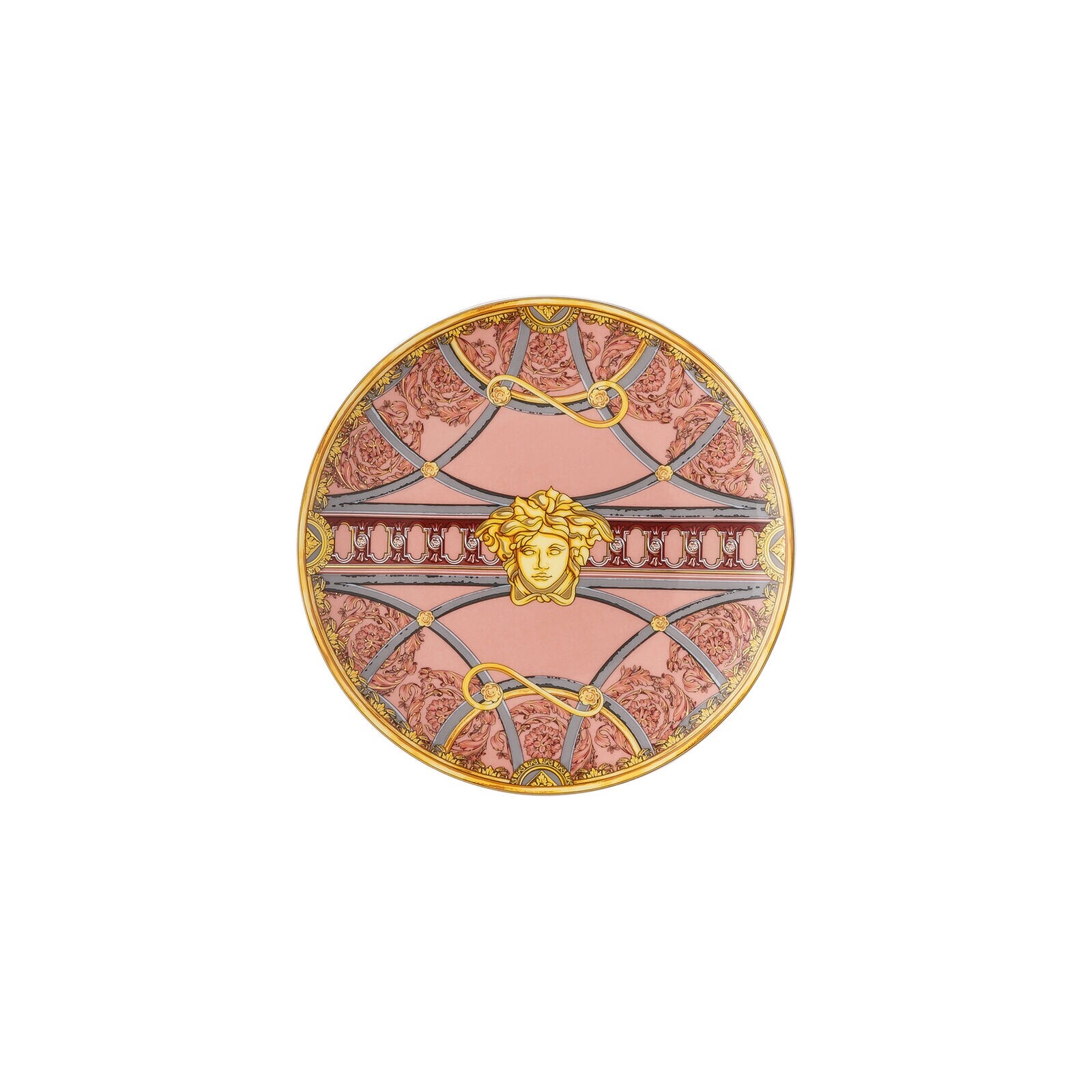 Versace Rosenthal – Flat Plate 17Cm The Scale Of The Pink Palace Versace