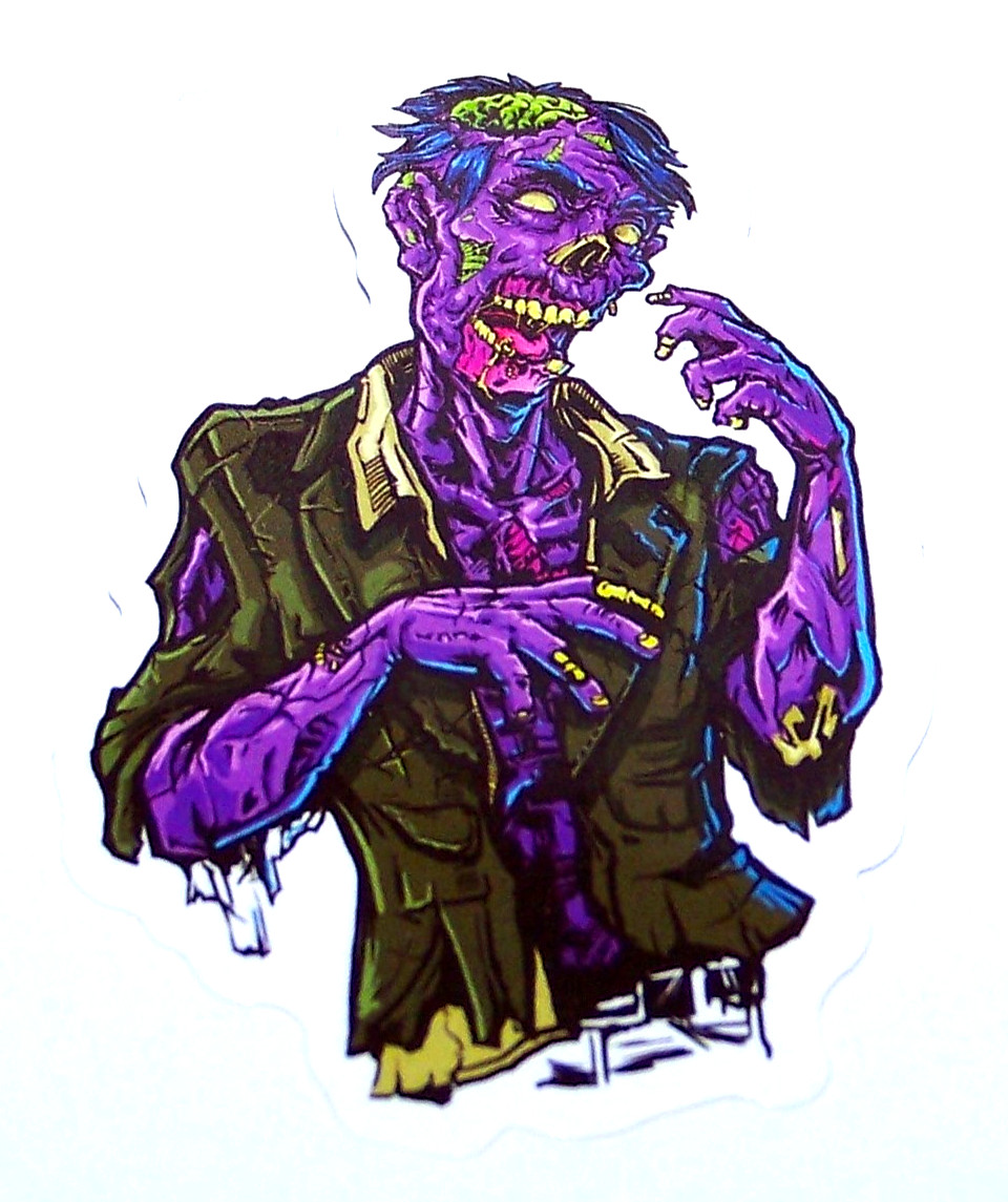 ZOMBIE – Cut Sticker Film Decal Movie TV Horror Video Game Living Dead Zombies