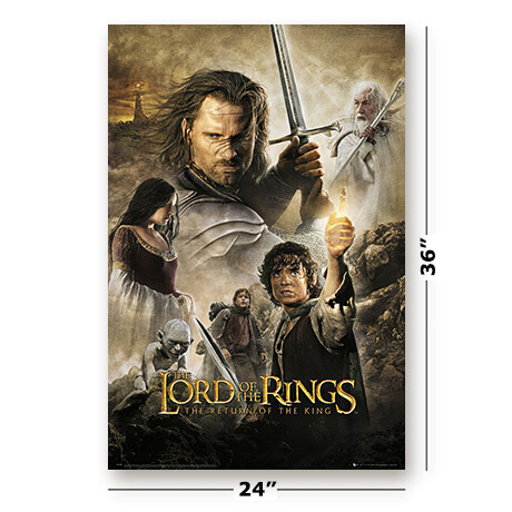 Lord Of The Rings – Return Of The King – Movie Poster (Regular) (Size: 24 X 36″)