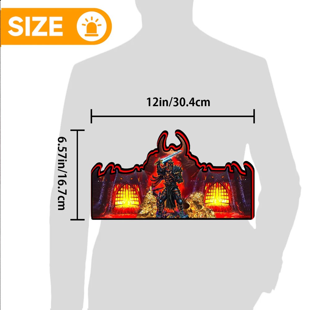 Black Knight Pinball Topper 3D Printed Led Lightbox Arcade Gaming Light Box