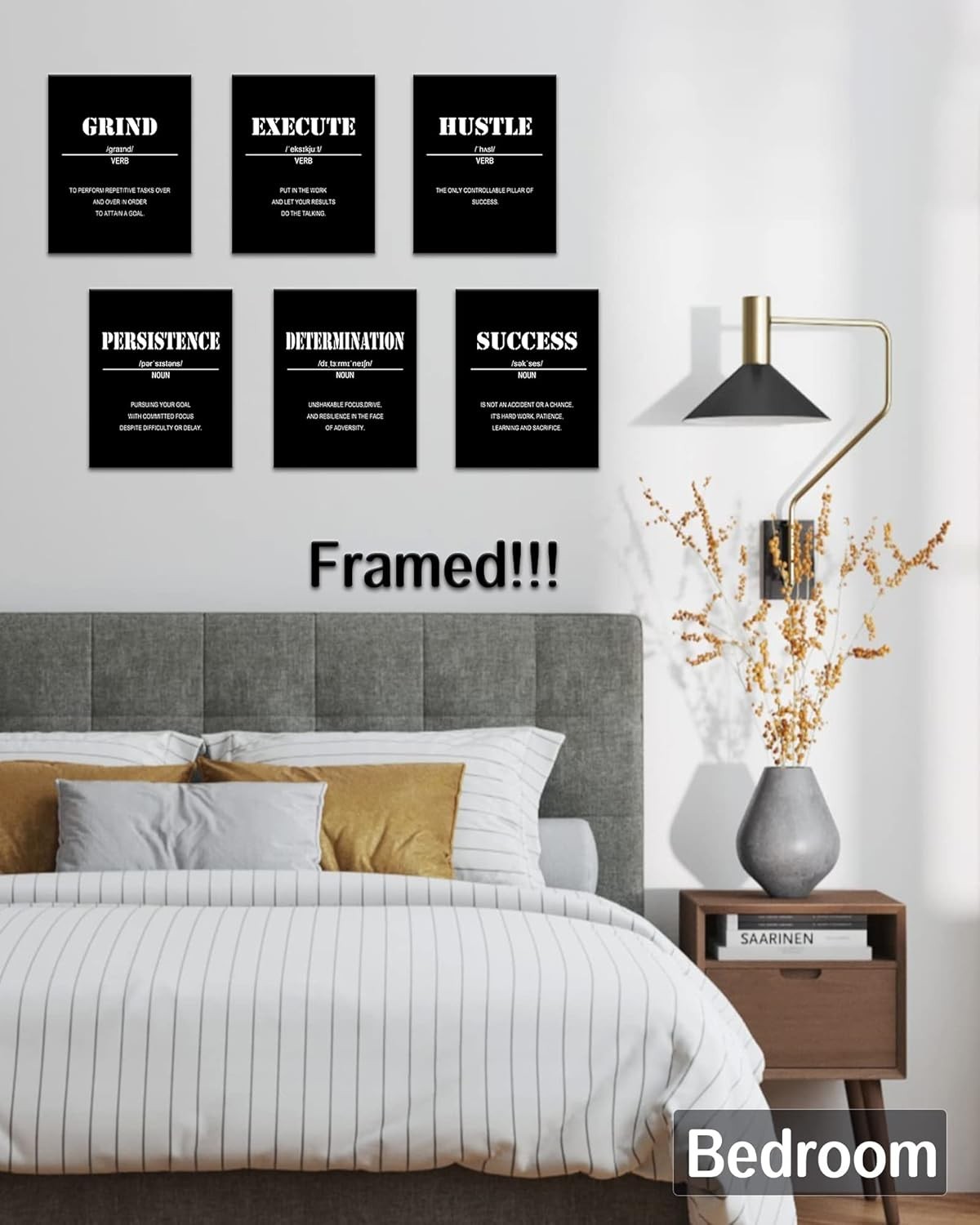 Inspirational Office Wall Art – Motivational Quotes for Living Room – Encoura…