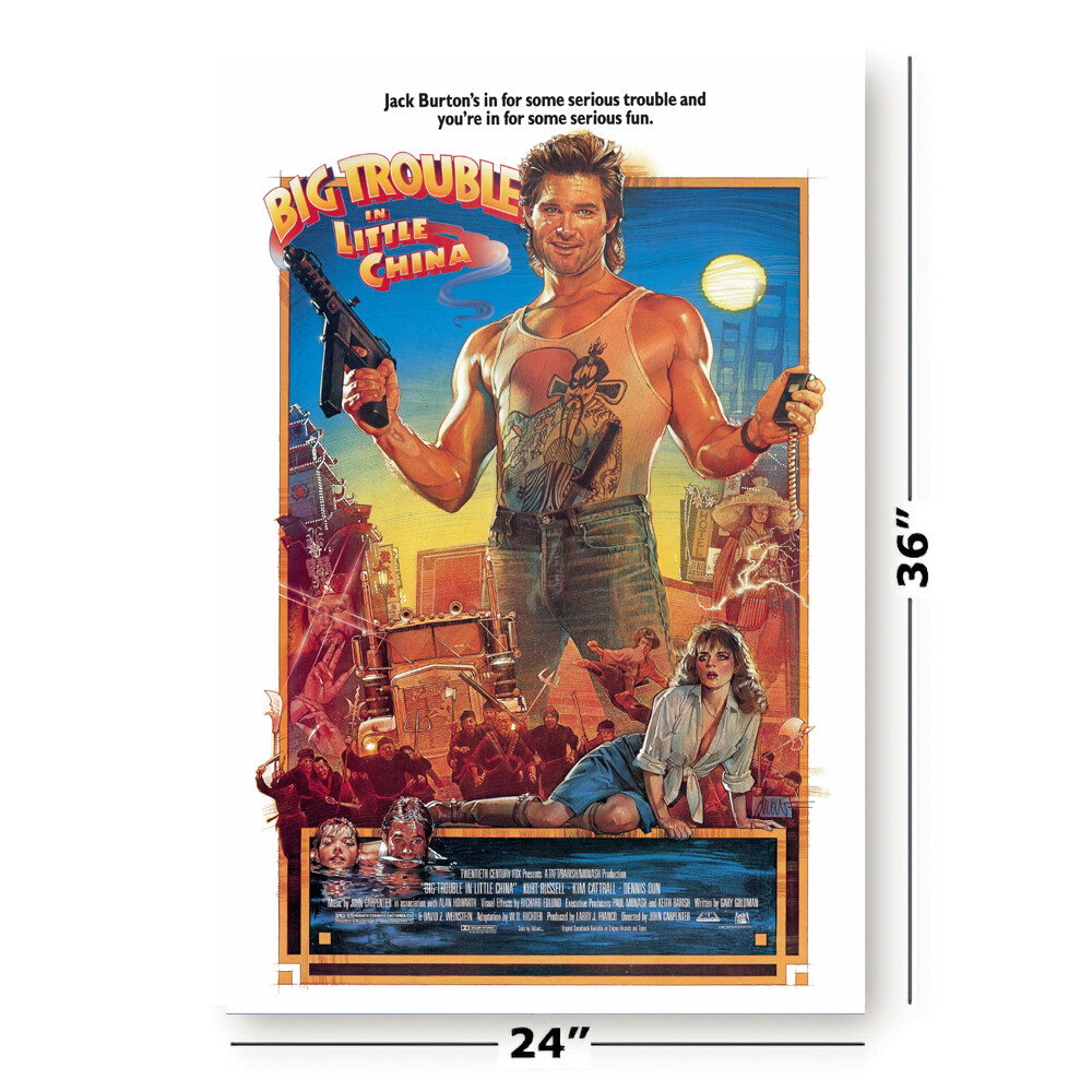 Big Trouble In Little China – Movie Poster (Regular Style) (Size 24″ X 36″)
