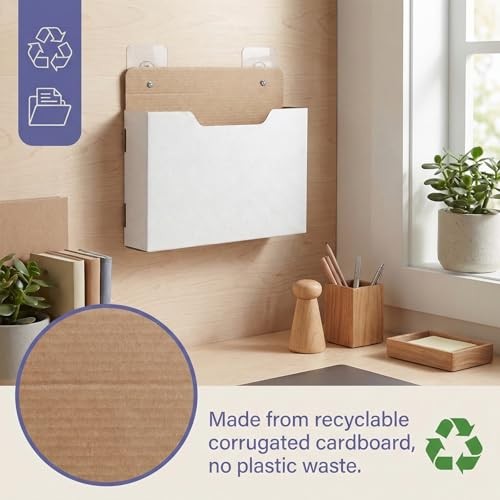 Pack Wall Mount File Holder, Mail File Organizer, Mail Paper Orgnization 6