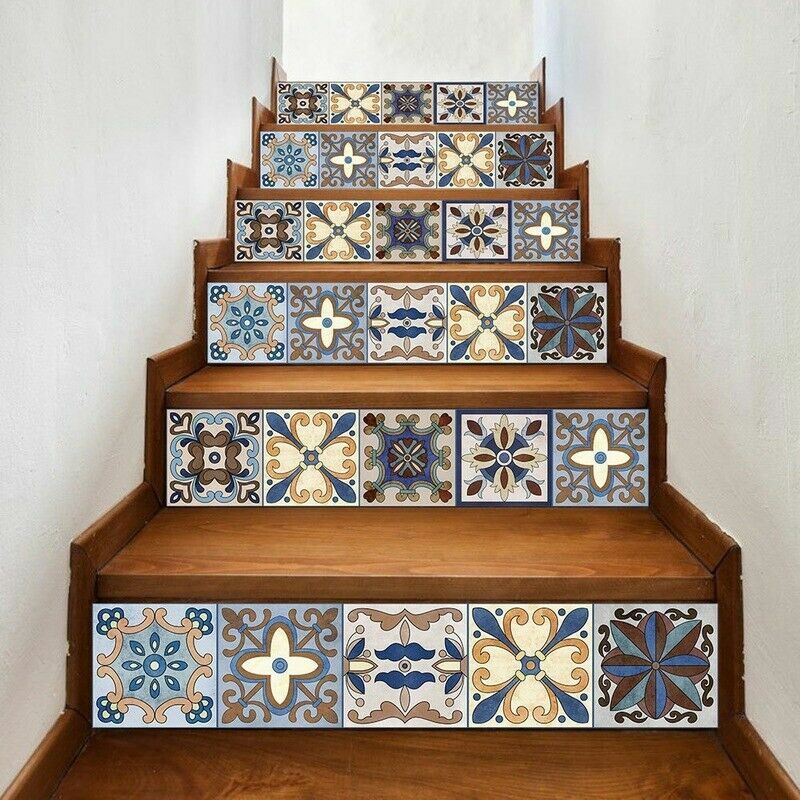 DIY 3D Stair Stickers Waterproof Tile Paste Wall Decals Wallpaper Home Decor