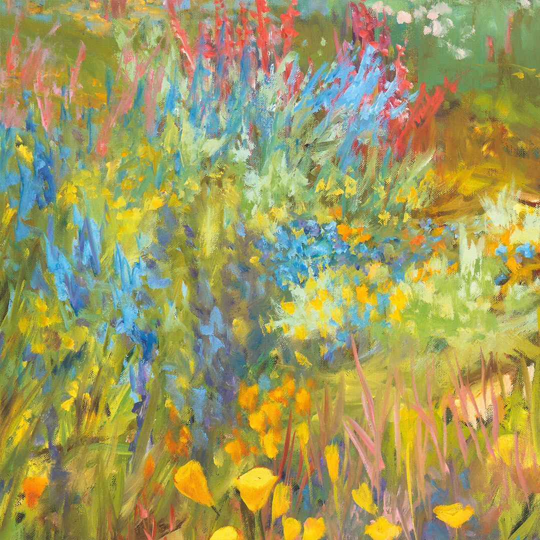 30W”x40H” SPRING DAYS by ELLIE FREUDENSTEIN -FLORAL PARADISE – CHOICES of CANVAS
