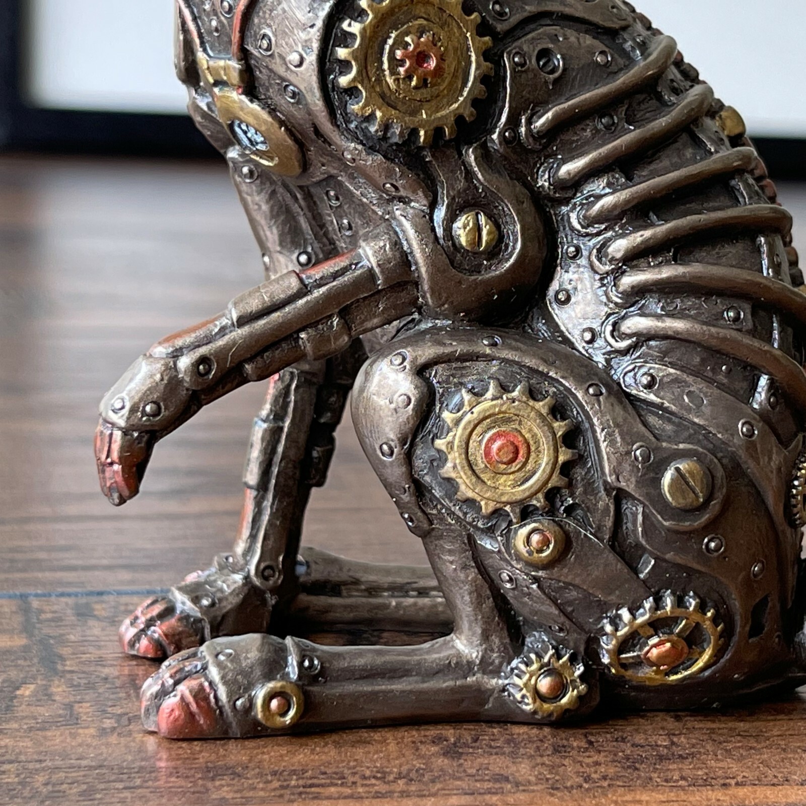 Custom Made Steampunk Jack Rabbit Asymmetrical Sculpture Figurine Statue Décor