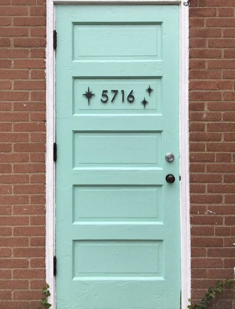 4 inch Modern House Address Numbers Letters, color choices
