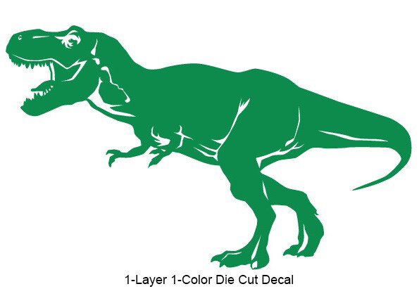 Dinosaur – Tyrannosaurus #2 Jurassic Period 4-21 in. Vinyl Outdoor Decal Sticker