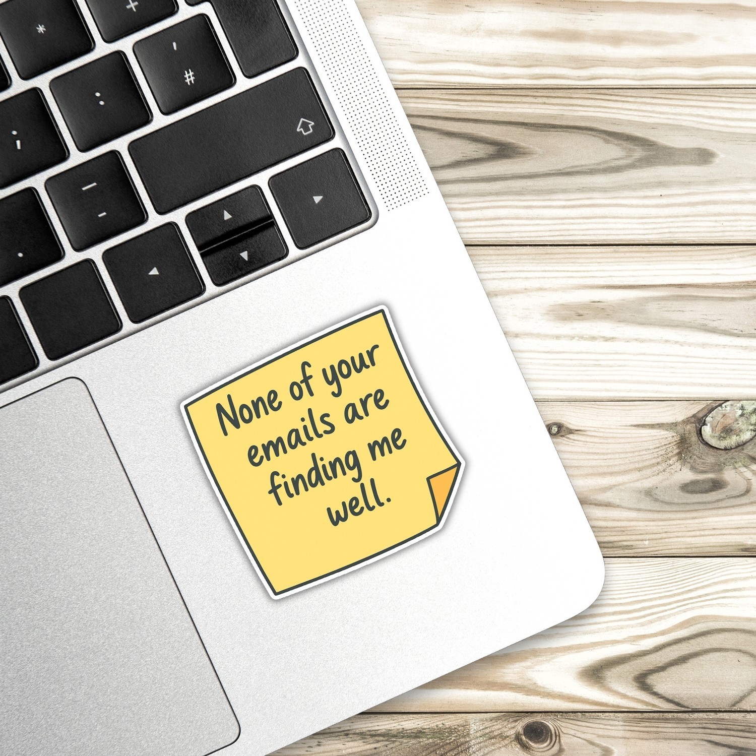 4Pcs Sarcastic ”None of Your Emails” Vinyl Stickers – Funny Coworker Gift