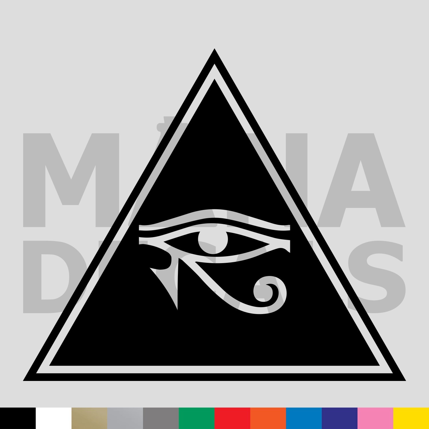 Eye of Horus Triangle Vinyl Die Cut Decal Sticker – Egyptian Moon Protection