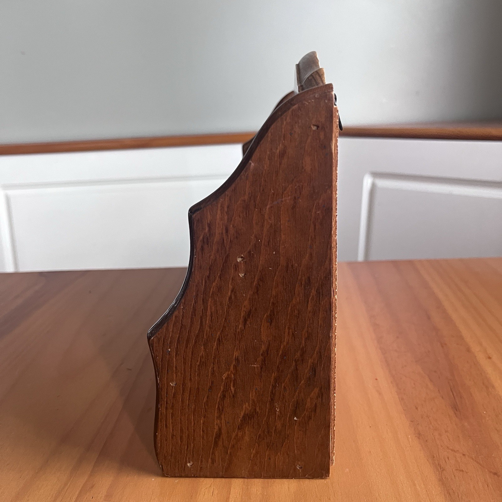 Vintage GOOD WOOD Marmalade Goose Geese Mail Letter Holder 3 Way Bin Wooden