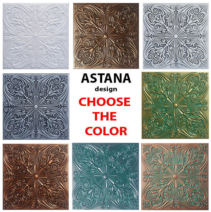 Ceiling Tiles, Glue Up, Foam – Faux Tin, 20″ x 20″ Best Seller !!! ASTANA Plus