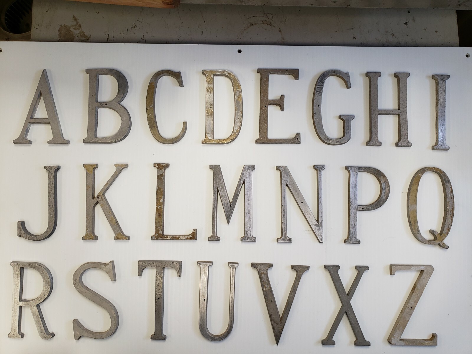Metal Letters and Numbers 4 inch long Roman Font price per letter*
