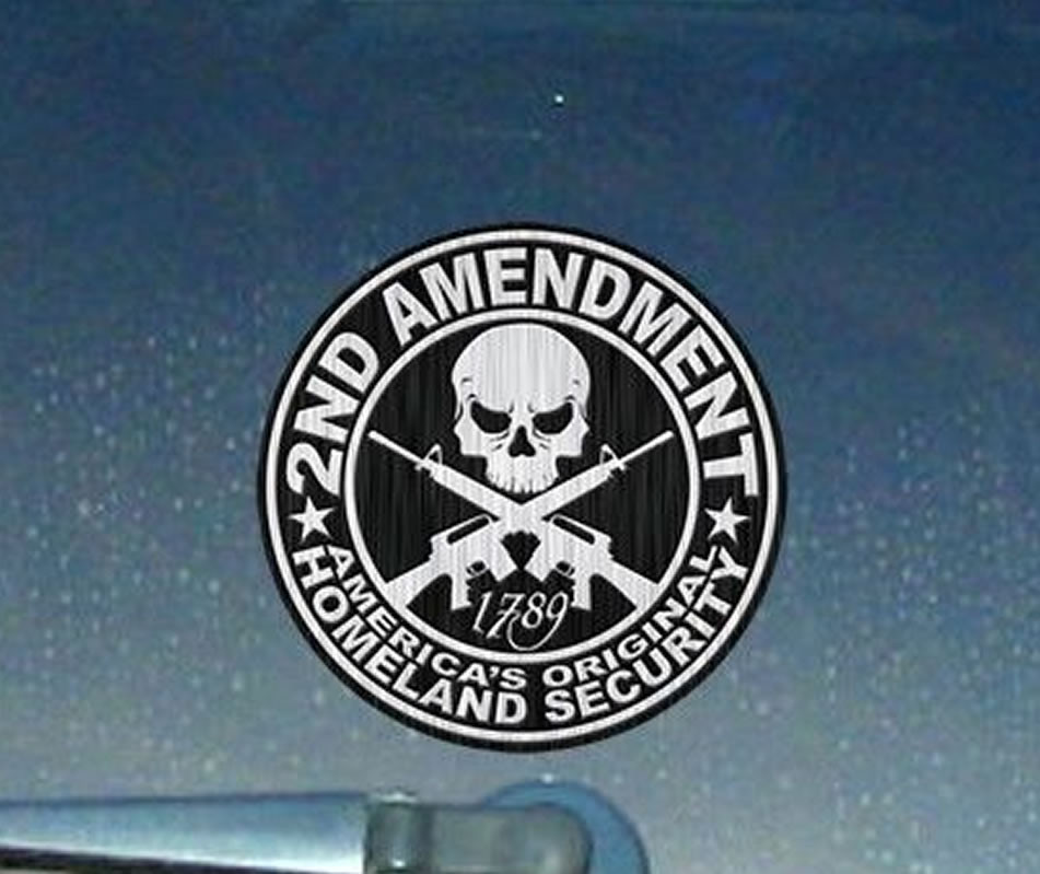 2nd Amendment Steel Government Sticker Decal 3.75″ (2ndAmSteel)