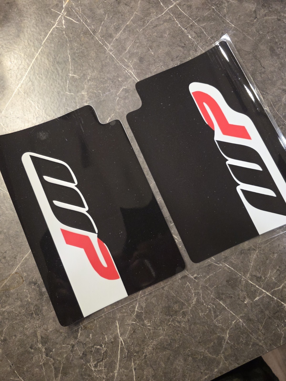 WP Suspension Bike Upper Forks Decal Stickers Graphic Set Black KTM