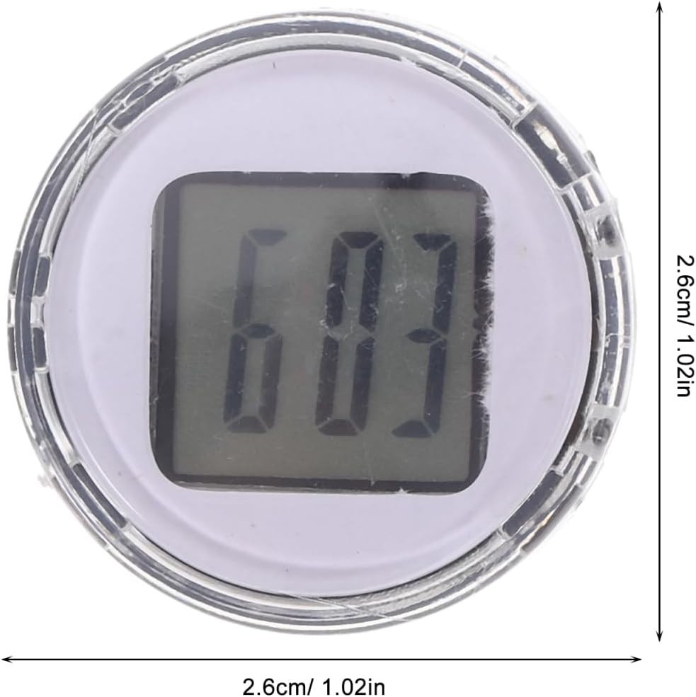 Sleek Mini Waterproof Digital Clock for Cars and Motorcycles – Easy Stick-on