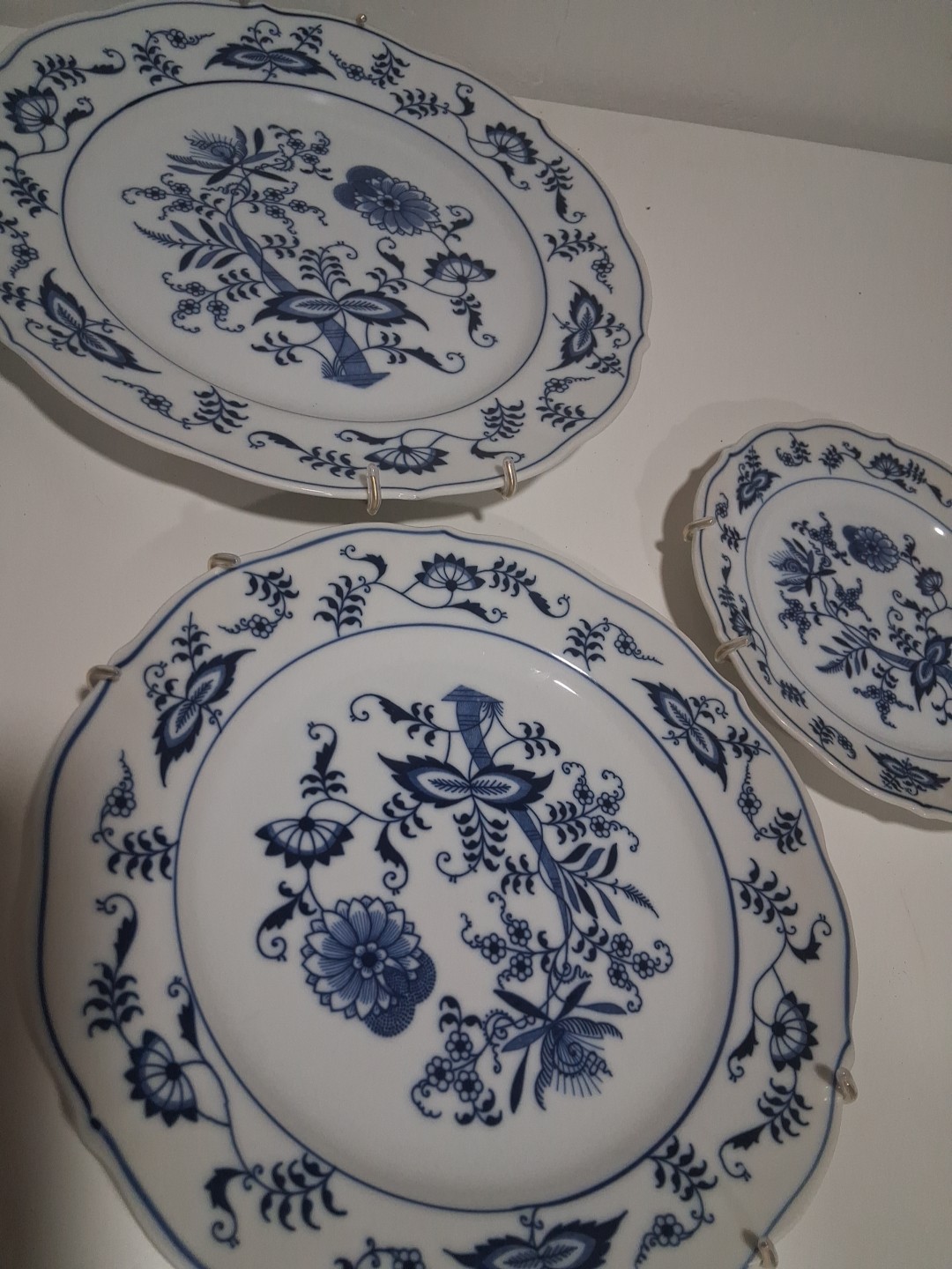 Vintage Blue And White Danube China Japan Mini Gallery Wall Plates Cottagecore
