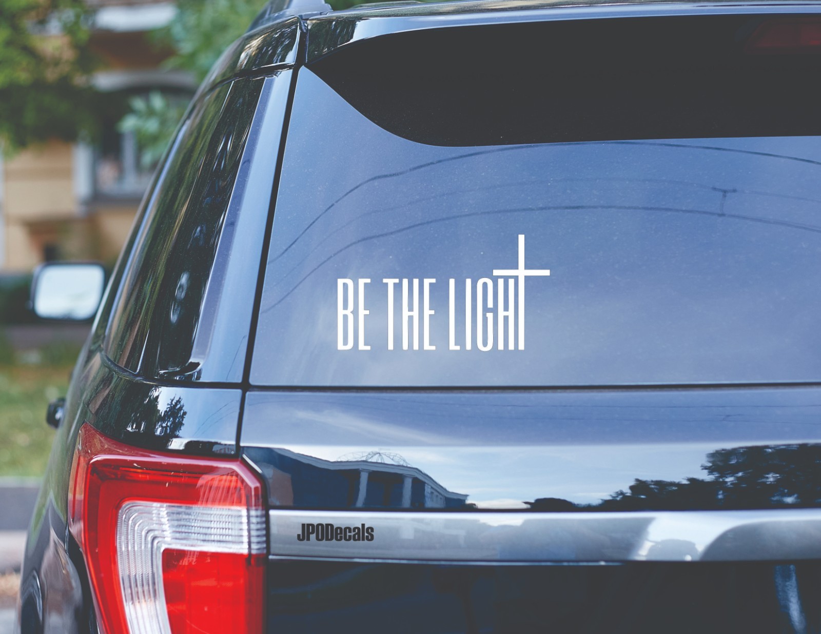 Christian Cross Be The Light Vinyl Decal Sticker Weatherproof Outdoor 35+ Colors