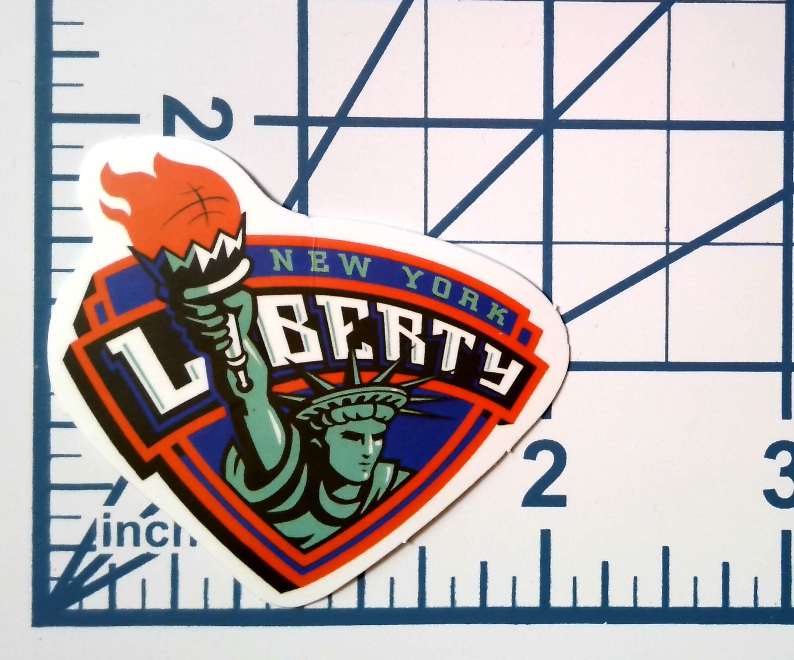 New York Statue of Liberty Basketball Die Cut Vinyl Sticker Decal Sports