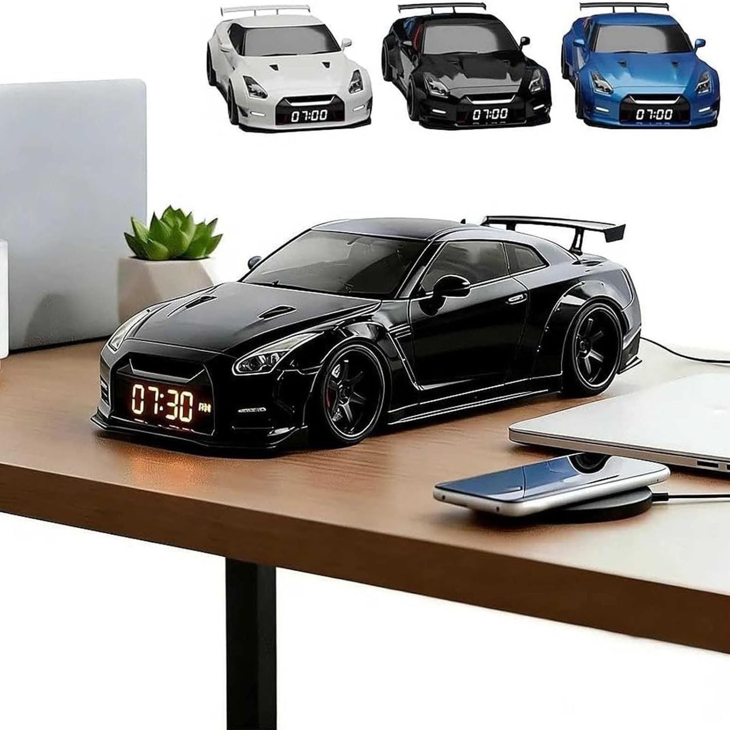 Sports Car Model with A Digital Clock, Metal Car with Opening Doors, Car Mode…