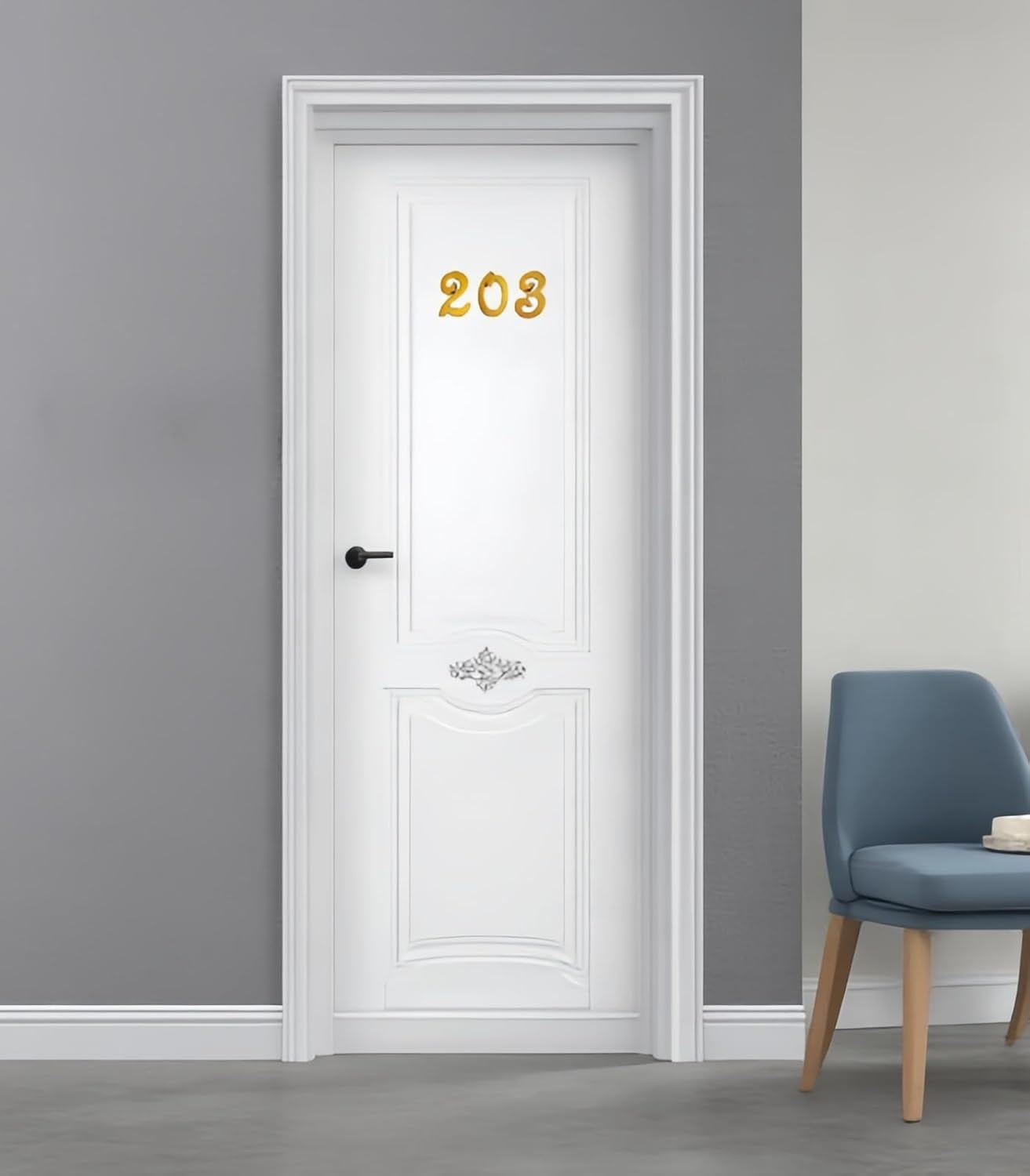 2 Inch Mailbox Address Numbers, Apartment Door Number Stickers, Waterproof Durab