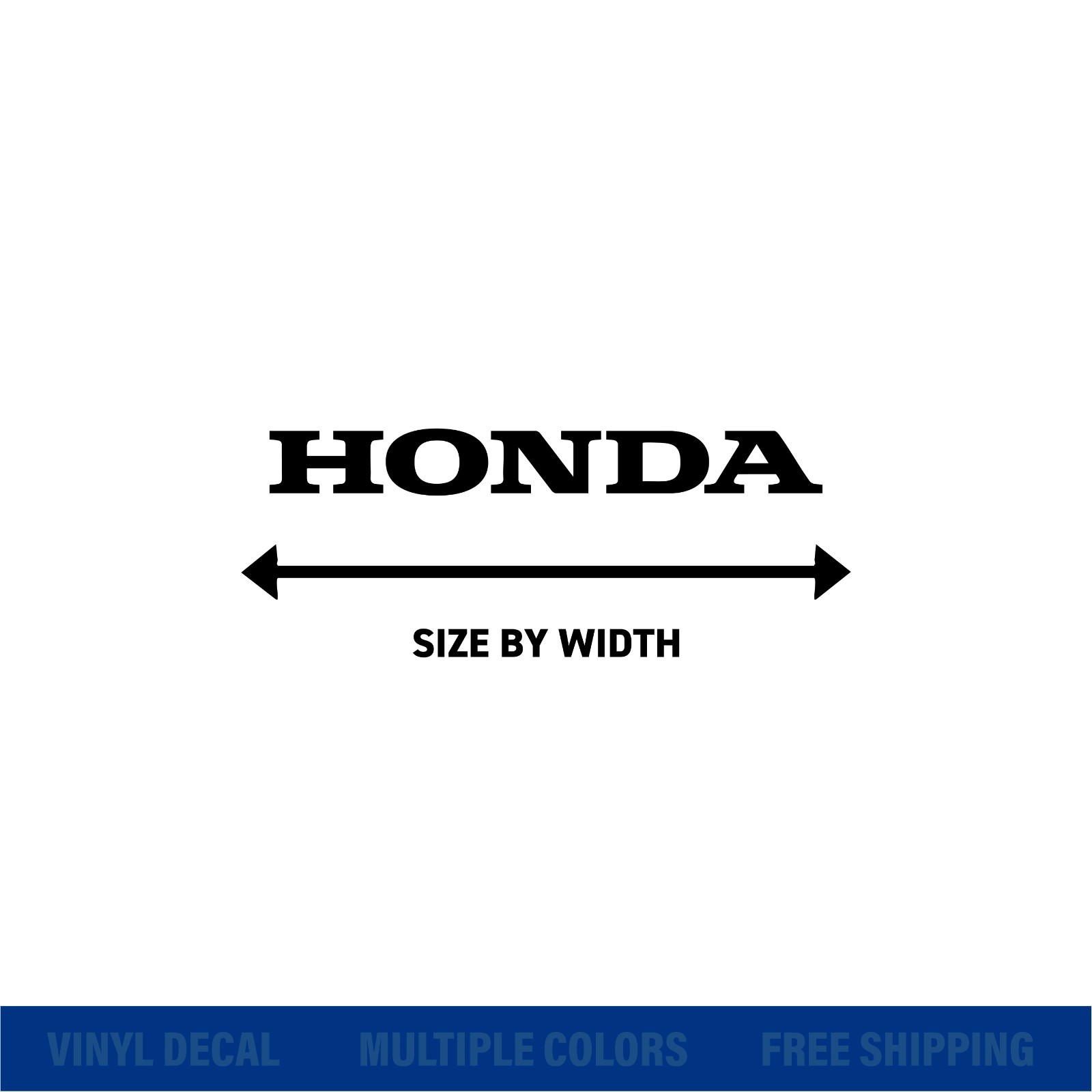 Honda Logo Decal – Vinyl Sticker for Motorcycle, Bike, Car, or Truck Window
