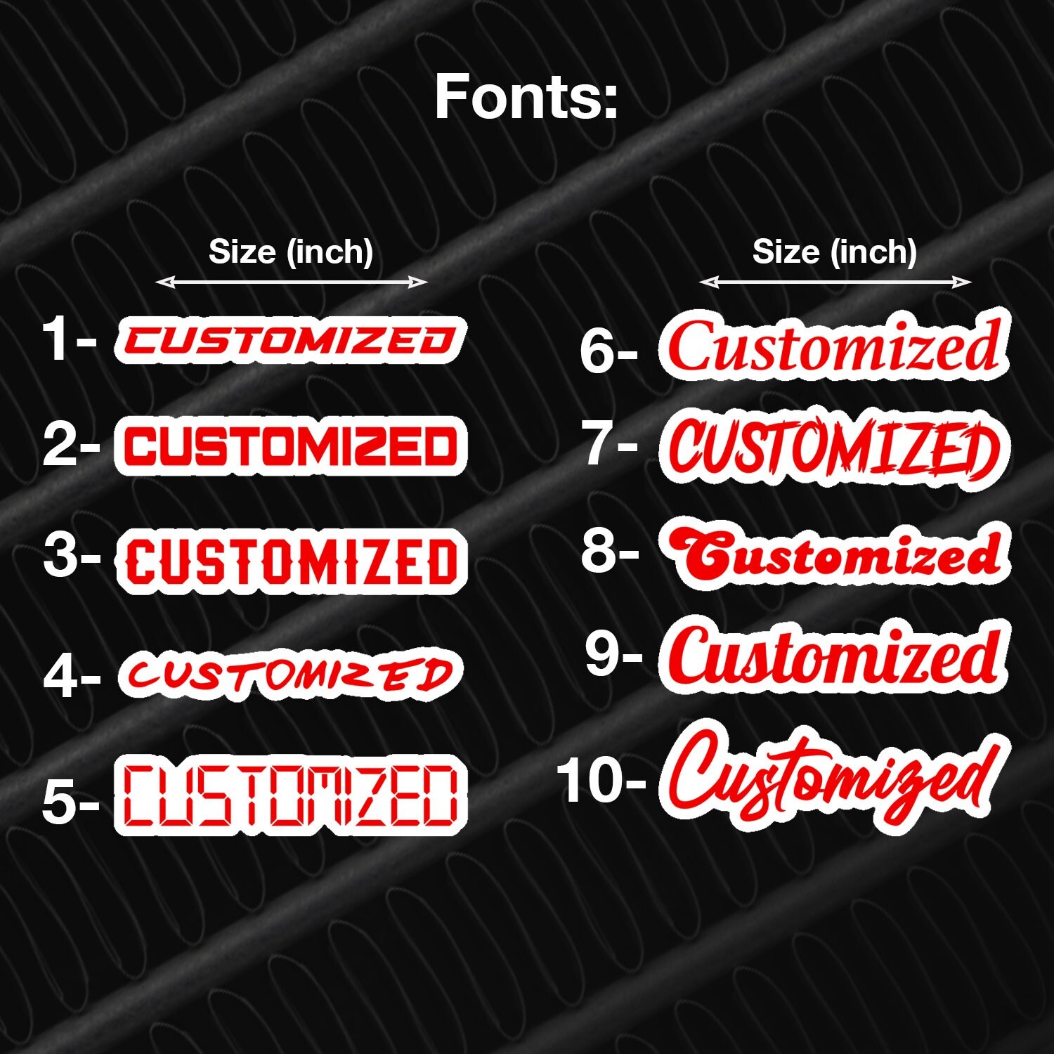 Custom Car Name Emblem Badge – Customized Text Names