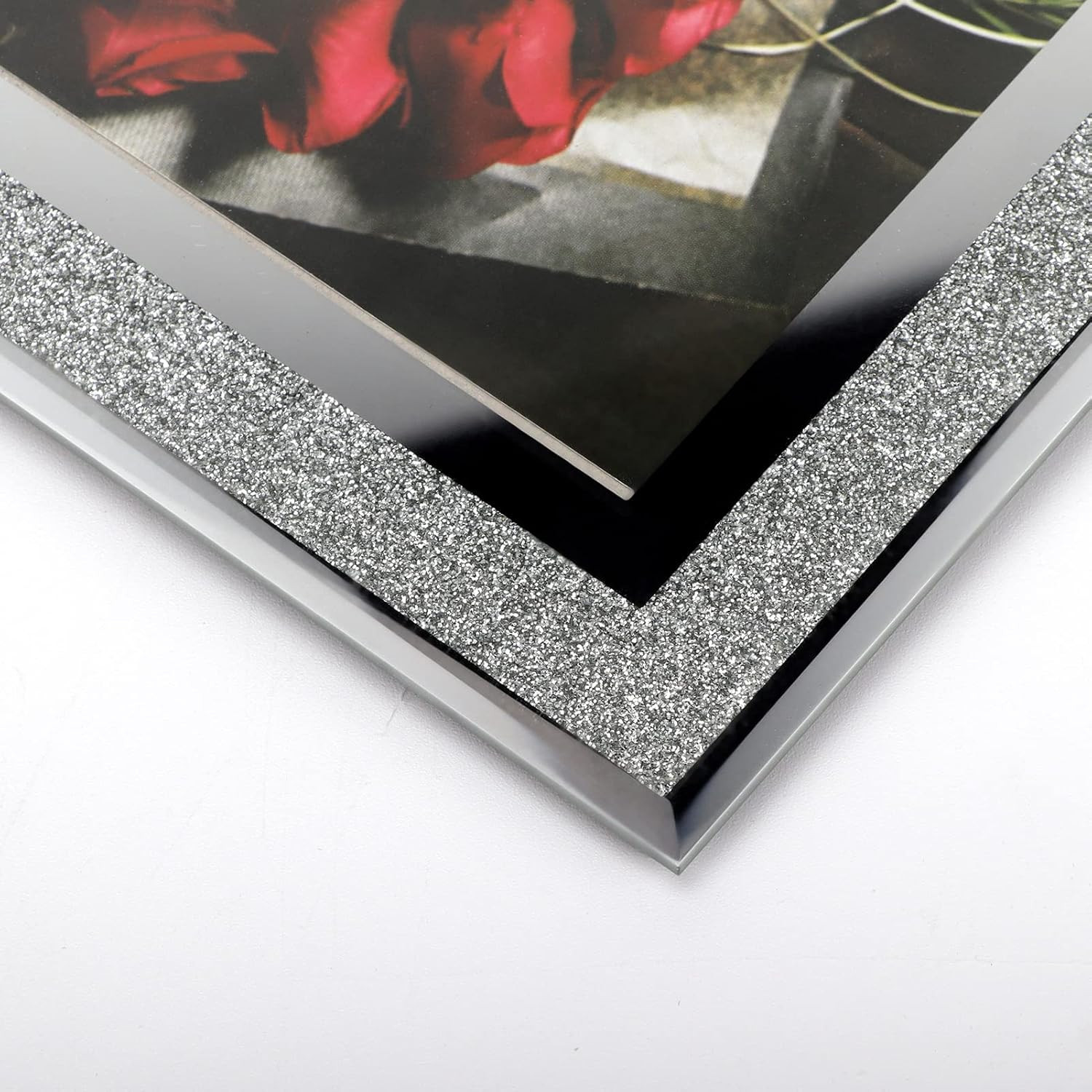 Calenzana 8X10 Picture Frame Sparkle Glass Photo Frames for Tabletop, 8 X 10 Inc