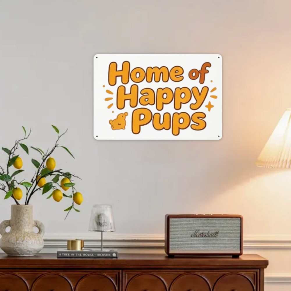 Horizontal Metal Sign |Dog Mom Decor,Add Logo Photo Text,USA Made Indoor Outdoor