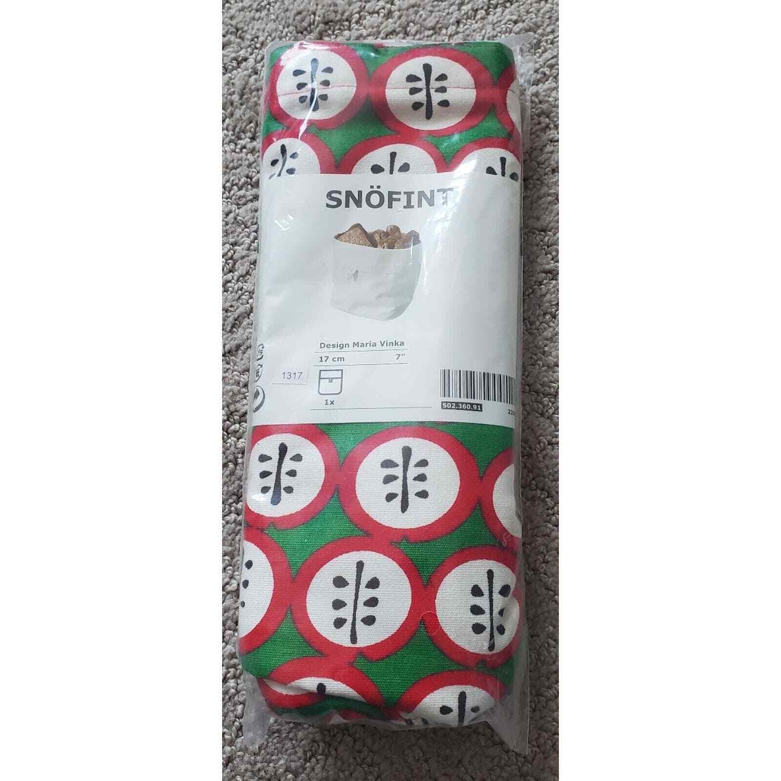 2012 Ikea Snofint Basket Maria Vinka Design 7″ 17cm In Package Swedish Apple